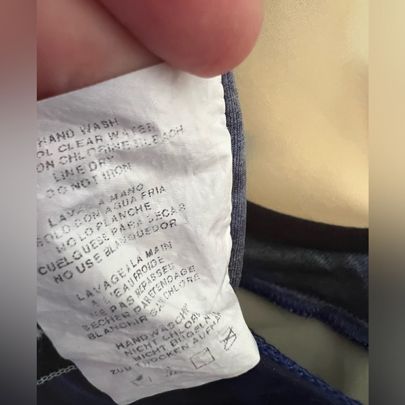 Miracle SwimSuit Size 16 DD Lite Lines Sanibel Blue & Navy - Picture 8 of 11